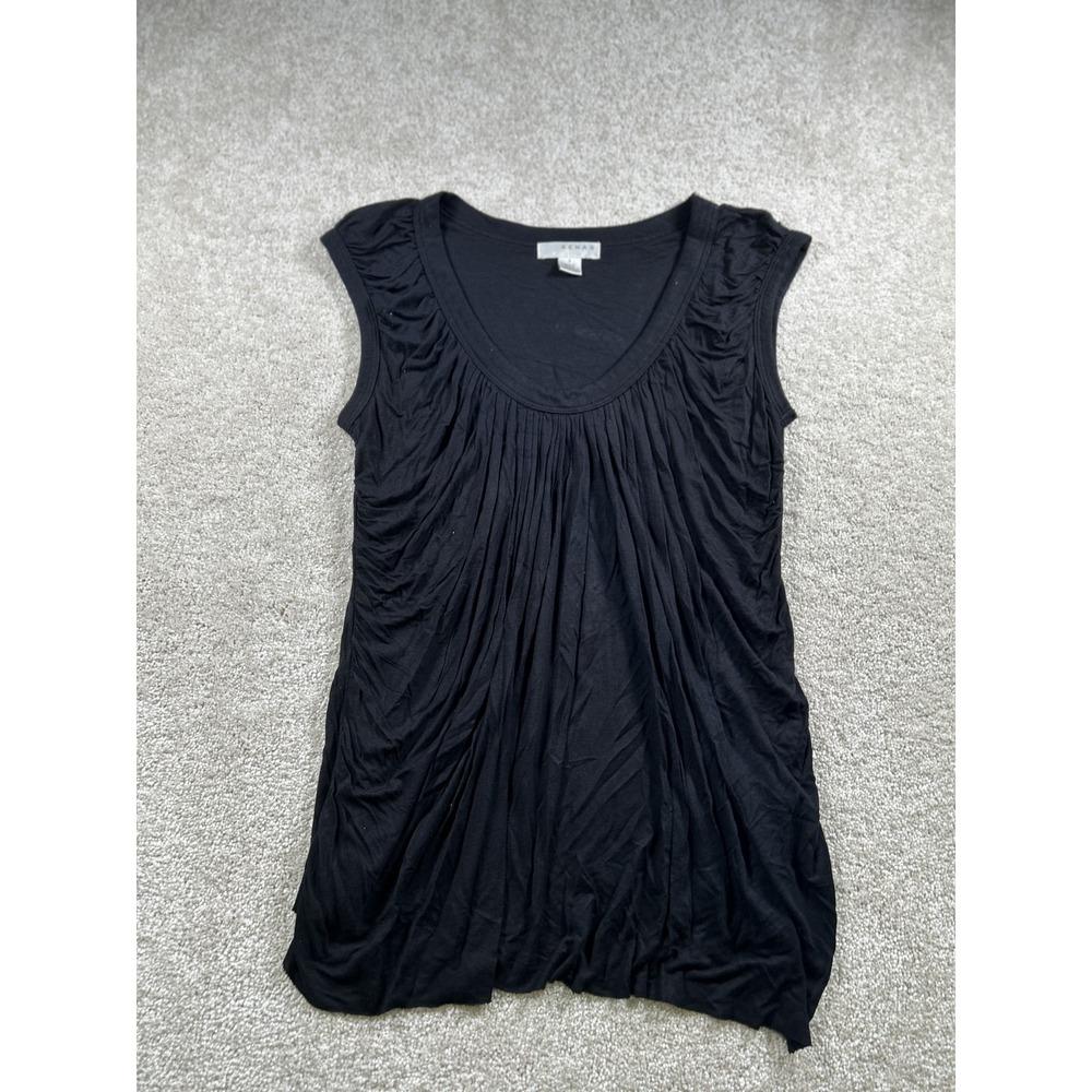 Kenar Womens S Sleeveless Pleated Tunic Top Lightweight Blouse WhimsiGoth Witchy